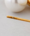 Pearl back-catch earrings [stainless steel] [Ownideal]