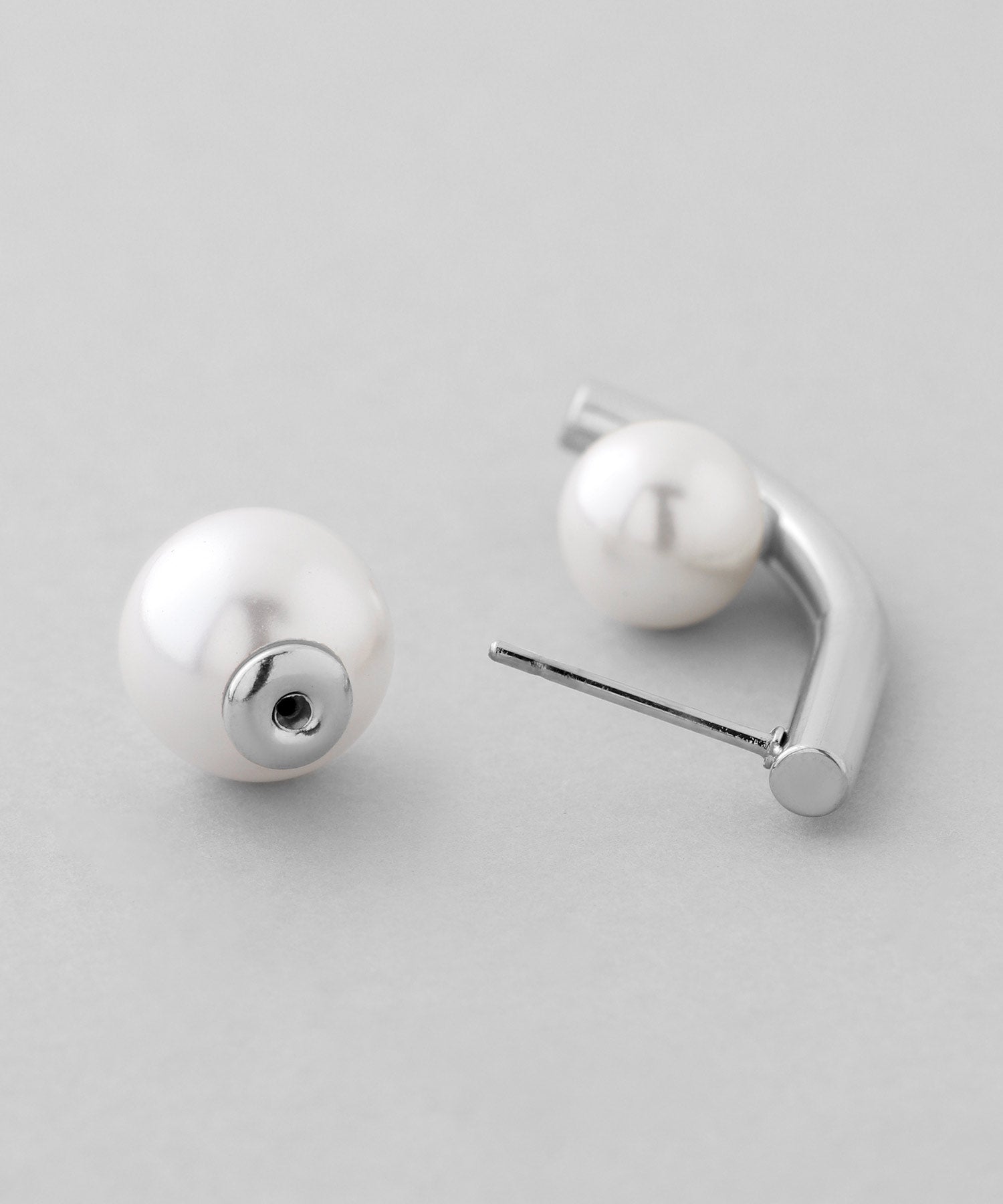 mimi33】パールバックキャッチピアス[ステンレス][Ownideal]｜アネモネ