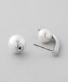 Pearl back-catch earrings [stainless steel] [Ownideal]
