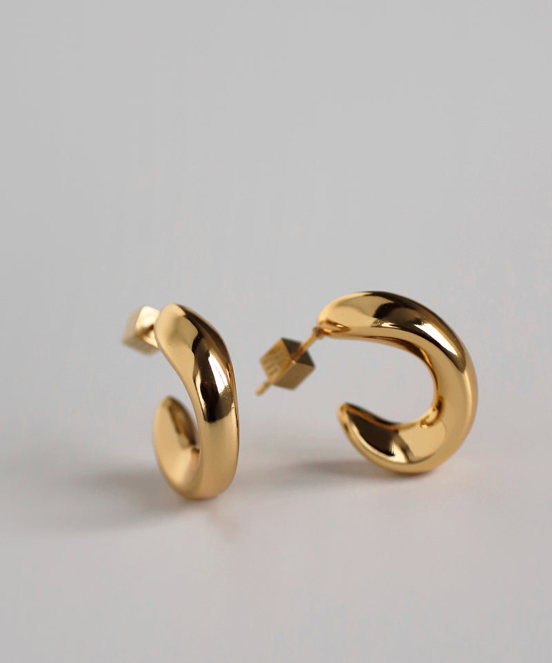 ボールドフープピアス[ステンレス][Ownideal]
