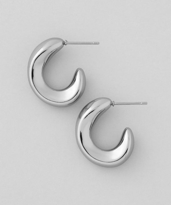 ボールドフープピアス[ステンレス][Ownideal]