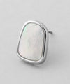 Shell Square Earrings [Stainless Steel] [Ownideal]