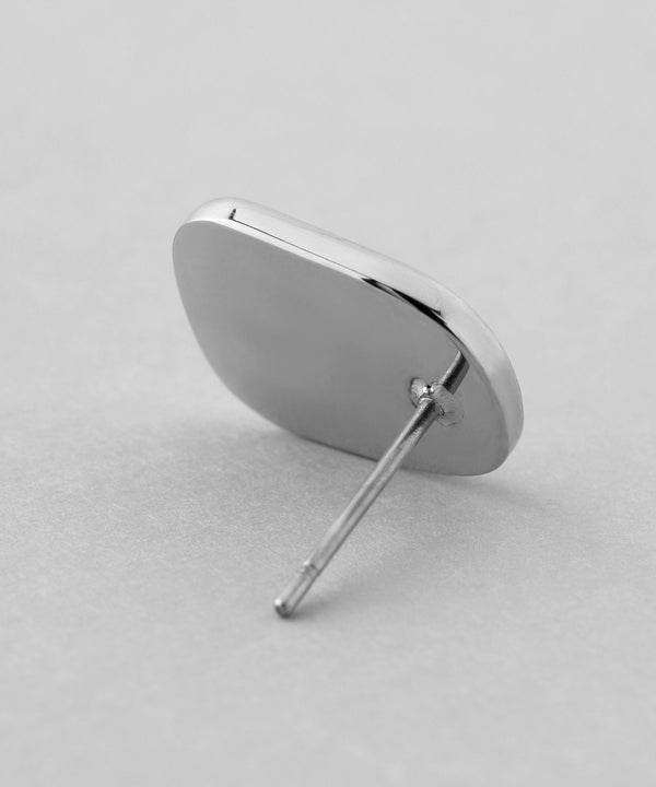 Shell Square Earrings [Stainless Steel] [Ownideal]