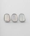 Shell Square Earrings [Stainless Steel] [Ownideal]