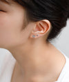 ビジューハートピアス[2ペアセット]