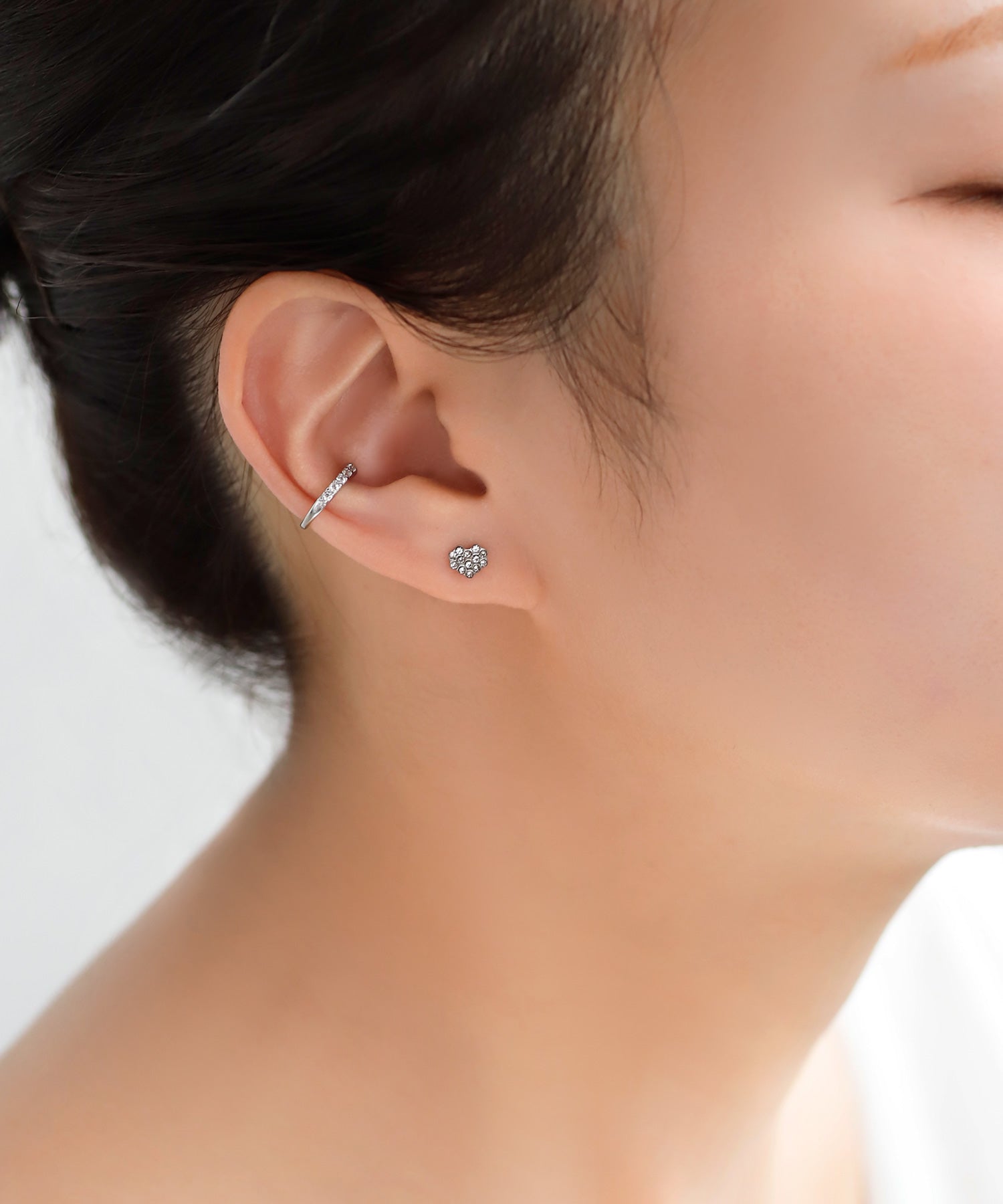 ANEMONE】ビジューハートピアス[2ペアセット]｜アネモネ・シエナロゼ