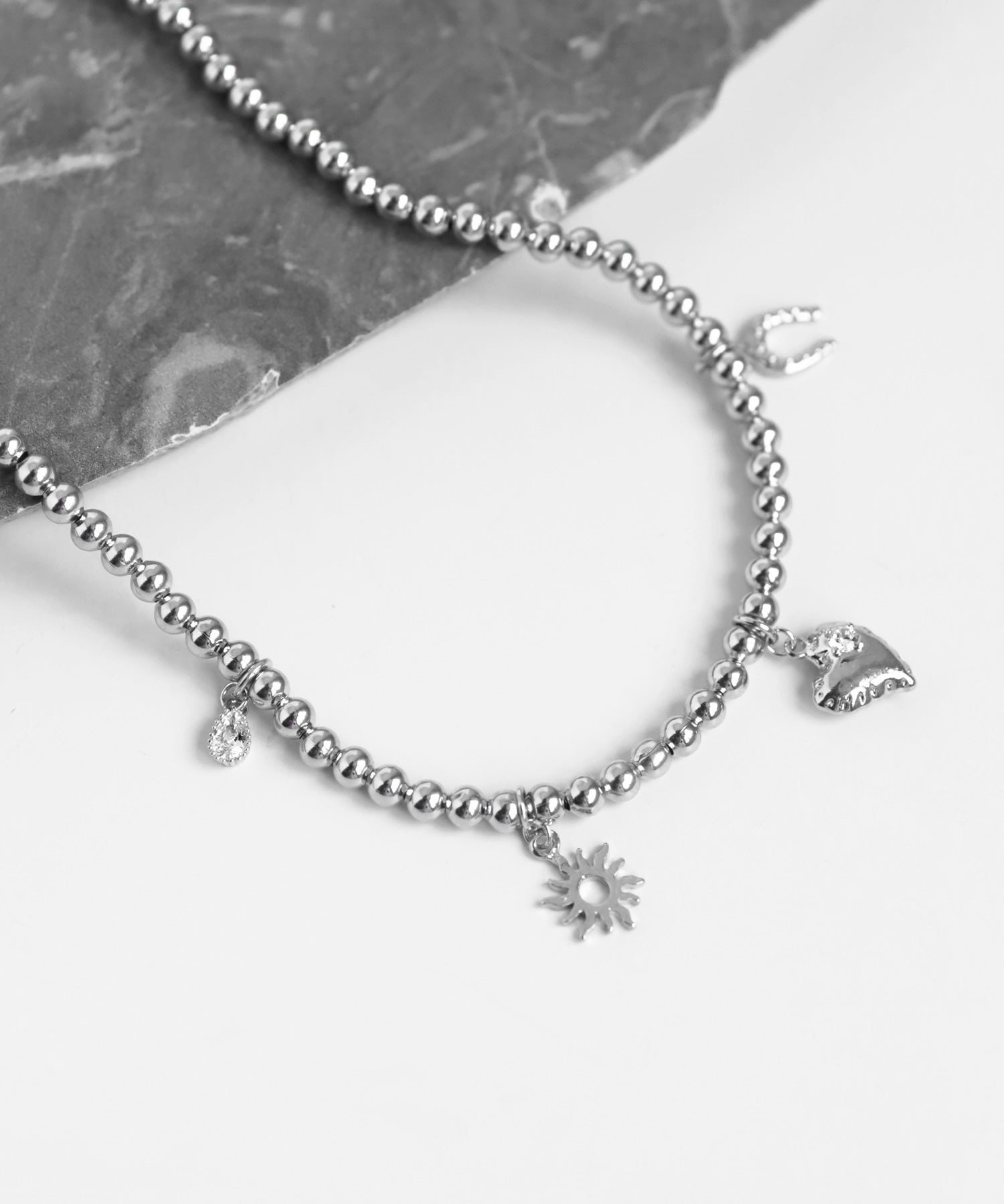 アクセサリー Anemone ANEMONE】【ステンレス】スター×ビジューネックレス｜アネモネ