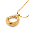 [Stainless Steel] Nuance Metal Circle Necklace