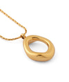 [Stainless Steel] Nuance Metal Circle Necklace