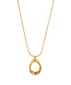 [Stainless Steel] Nuance Metal Circle Necklace