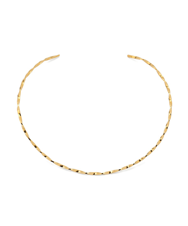 [SANPO ONLINE Exclusive] Twisted Line Metal Neck Choker