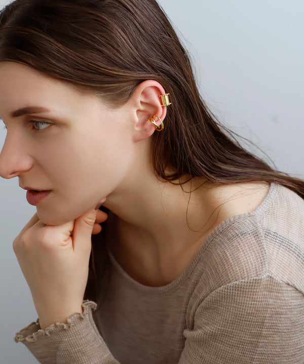 ツイストボリュームイヤーカフ[UMU][Ownideal]