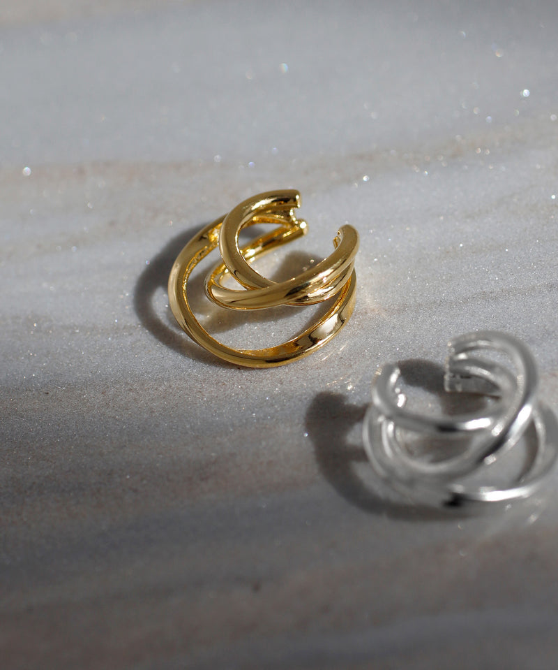 ツイストボリュームイヤーカフ[UMU][Ownideal]