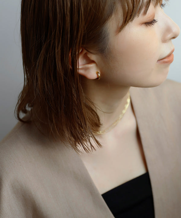 ハートフープピアス[Object hoop-stainless-][UMU]