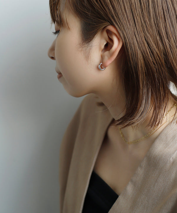 ハートフープピアス[Object hoop-stainless-][UMU]
