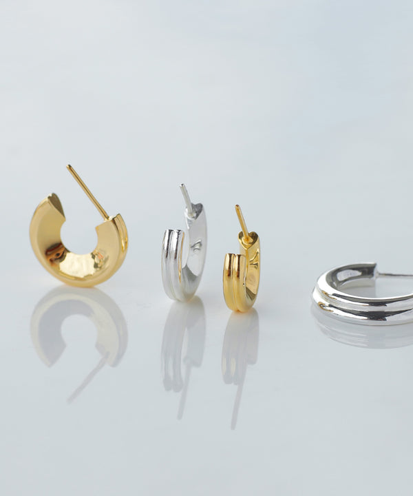 ハートフープピアス[Object hoop-stainless-][UMU]