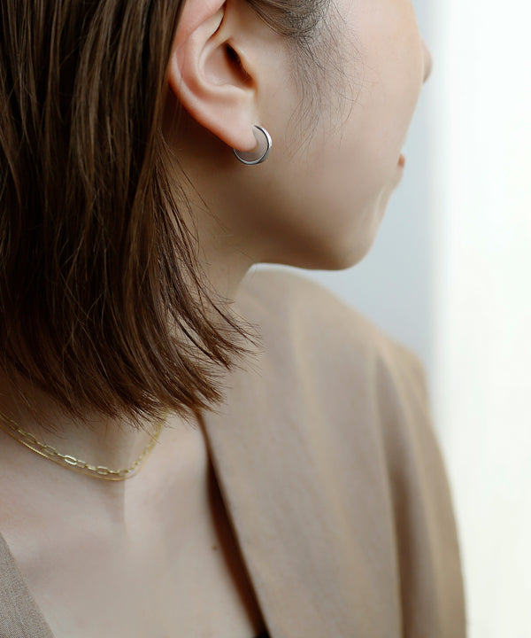 スリムハートフープピアス[Object hoop-stainless-][UMU]