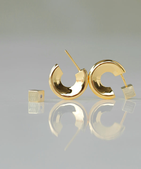スリムハートフープピアス[Object hoop-stainless-][UMU]