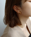 ニュアンスハートフープピアス[Object hoop-stainless-][UMU]