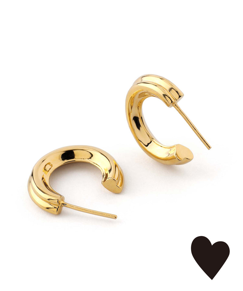 ニュアンスハートフープピアス[Object hoop-stainless-][UMU]