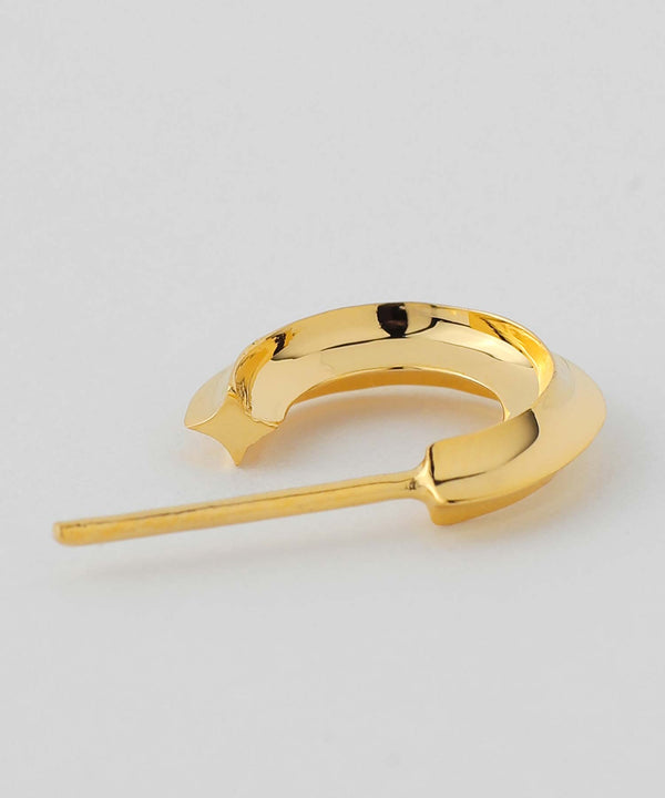 ダイヤフープピアス[Object hoop-stainless-][UMU]