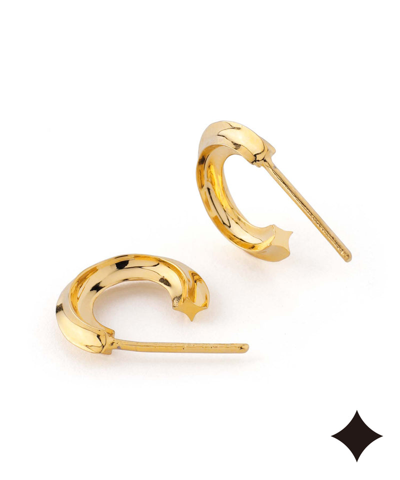 ダイヤフープピアス[Object hoop-stainless-][UMU]