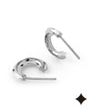 ダイヤフープピアス[Object hoop-stainless-][UMU]