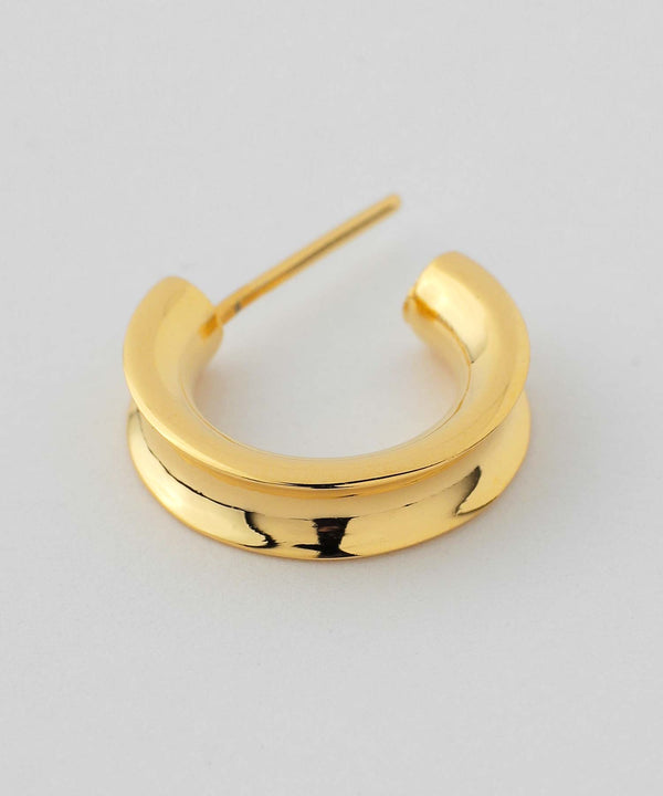 ムーンフープピアス[Object hoop-stainless-][UMU]