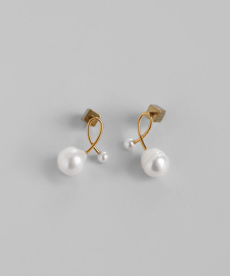 パール×ループラインピアス[UMU][Basic]