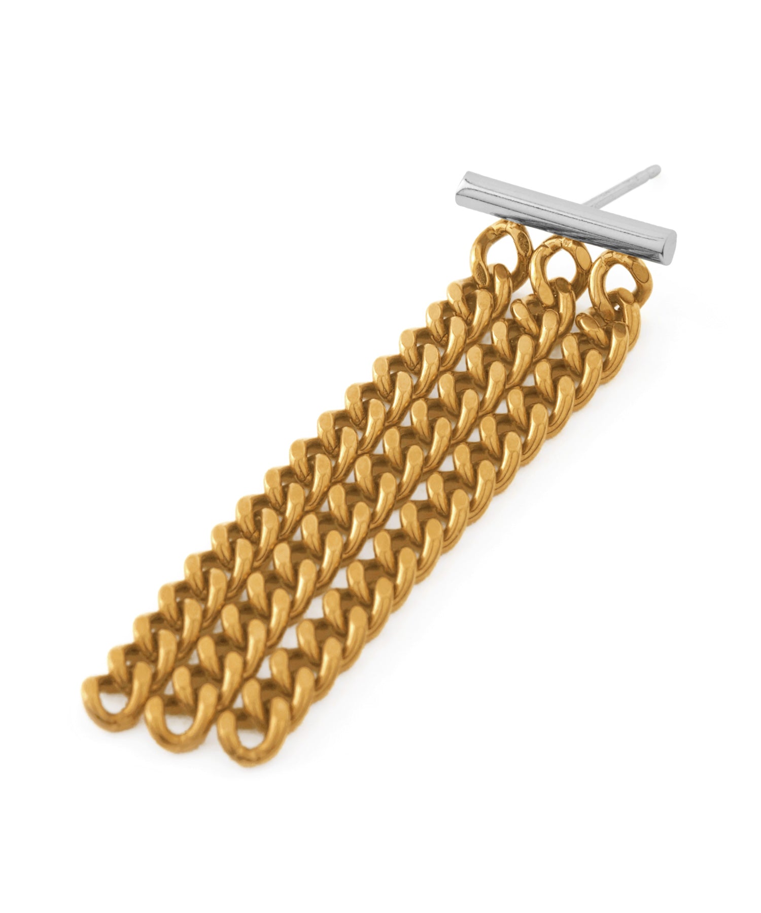 mimi33】チェーンフリンジピアス[ステンレス][UMU][Ownideal