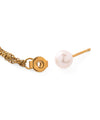 Pearl x Chain Back-Catch Earrings [Stainless Steel] [UMU] [Sheerchic]