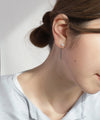 Pearl x Chain Back-Catch Earrings [Stainless Steel] [UMU] [Sheerchic]