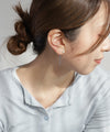 Pearl x Chain Back-Catch Earrings [Stainless Steel] [UMU] [Sheerchic]