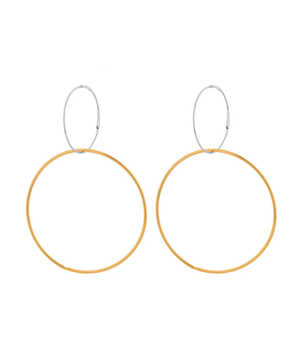 コンビカラー2WAYフープピアス[ステンレス][UMU][Sheerchic]