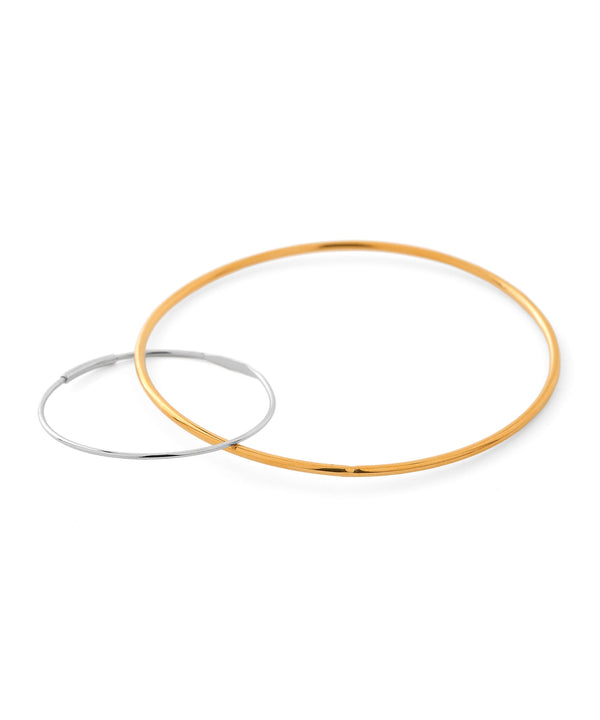 コンビカラー2WAYフープピアス[ステンレス][UMU][Sheerchic]