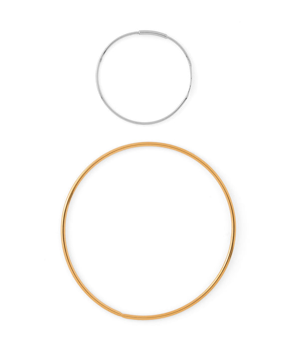 コンビカラー2WAYフープピアス[ステンレス][UMU][Sheerchic]