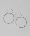 コンビカラー2WAYフープピアス[ステンレス][UMU][Sheerchic]