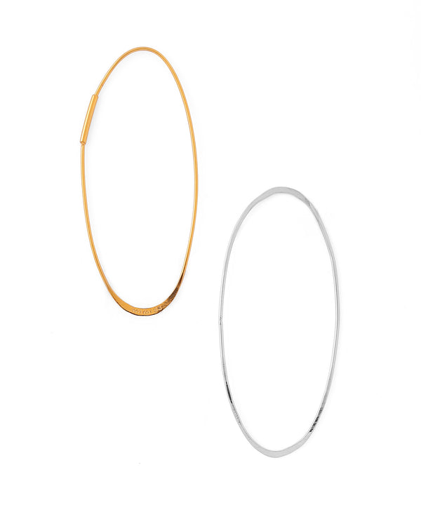 コンビカラー2WAYフープピアス[ステンレス][UMU][Sheerchic]