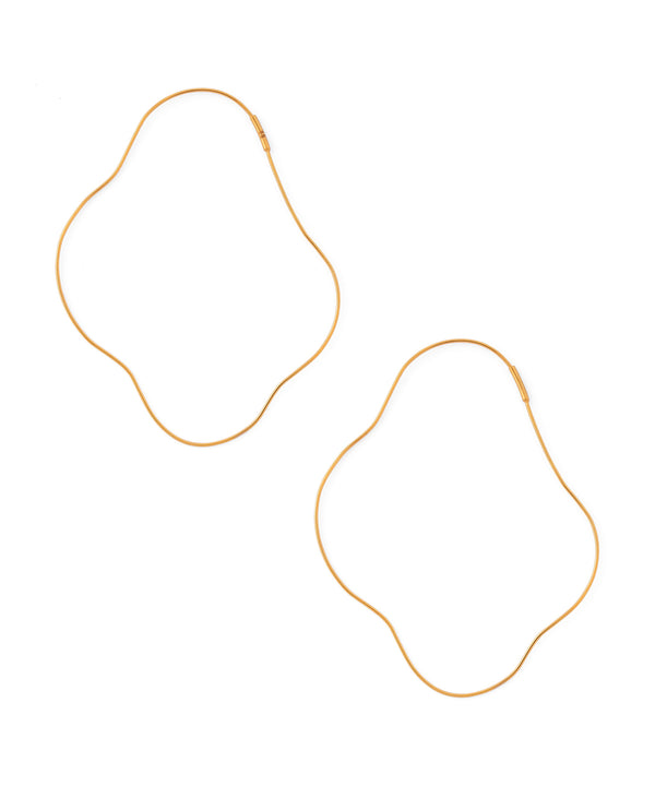 ニュアンスラインフープピアス[ステンレス][UMU][Sheerchic]