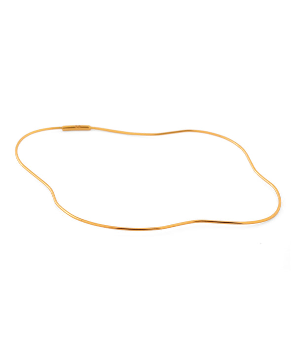 ニュアンスラインフープピアス[ステンレス][UMU][Sheerchic]