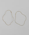 ニュアンスラインフープピアス[ステンレス][UMU][Sheerchic]