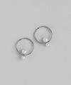 ダブルパールフープピアス[ステンレス][UMU][Sheerchic]