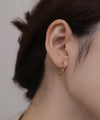 ツイストフープピアス[サージカルステンレス][UMU][Sheerchic]