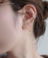 フープピアス×カフピアス[サージカルステンレス][UMU][Sheerchic]