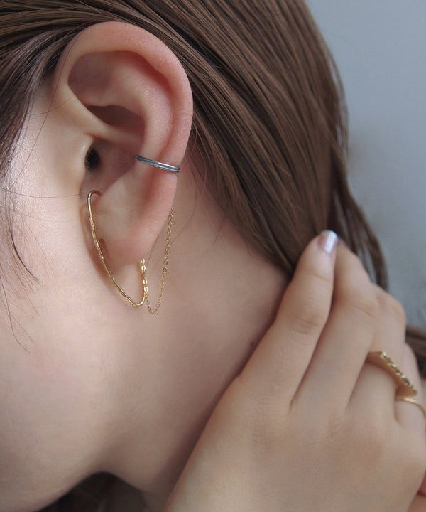 フープピアス×カフピアス[サージカルステンレス][UMU][Sheerchic]