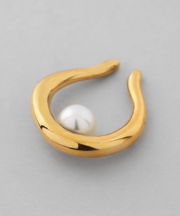 Pearl Ear Cuff [Stainless Steel] [Basic]