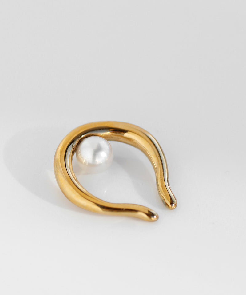 Pearl Ear Cuff [Stainless Steel] [Basic]