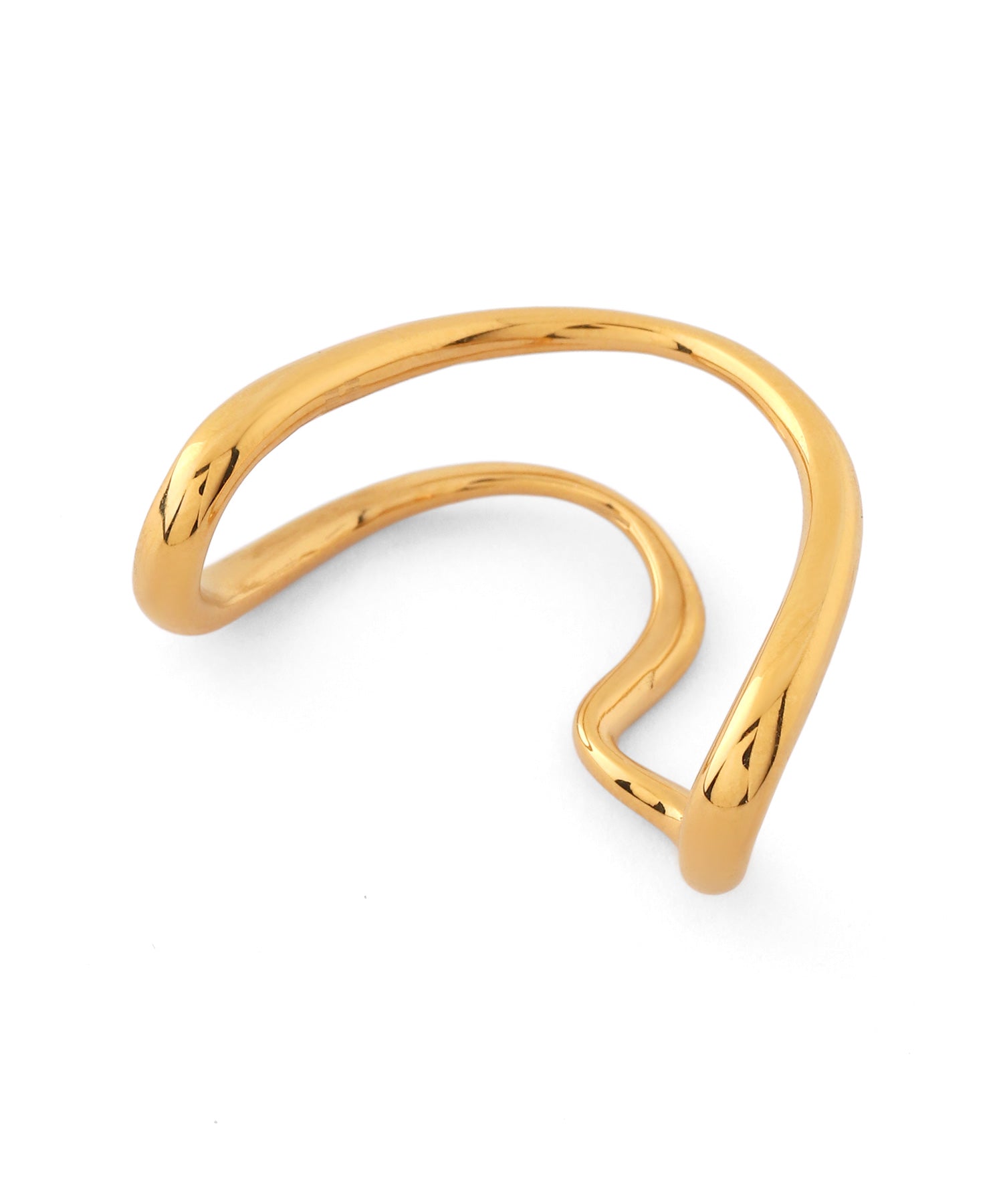 mimi33】【ステンレスIP】ニュアンスラインイヤーカフ[Ownideal