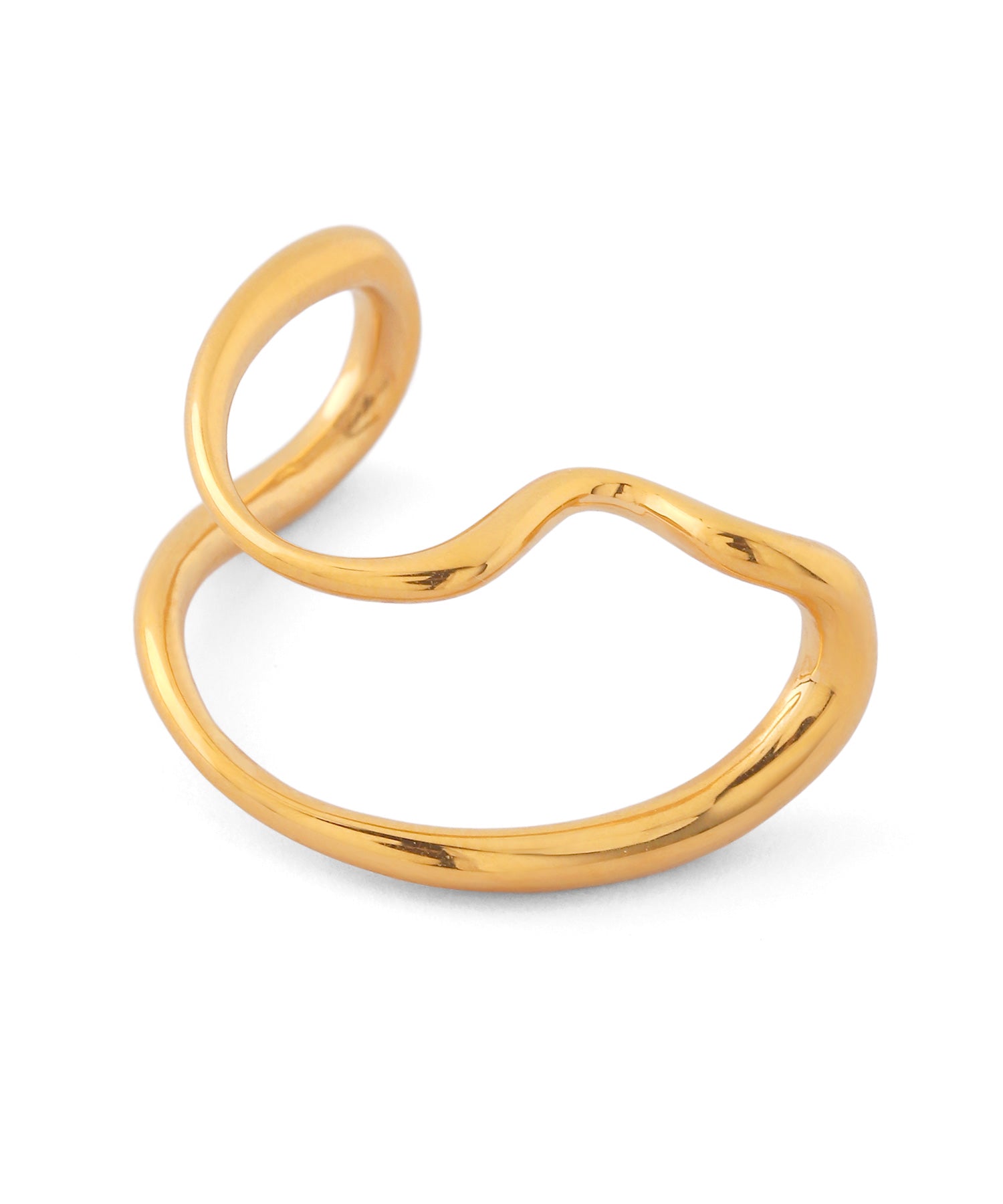 mimi33】【ステンレスIP】ニュアンスラインイヤーカフ[Ownideal