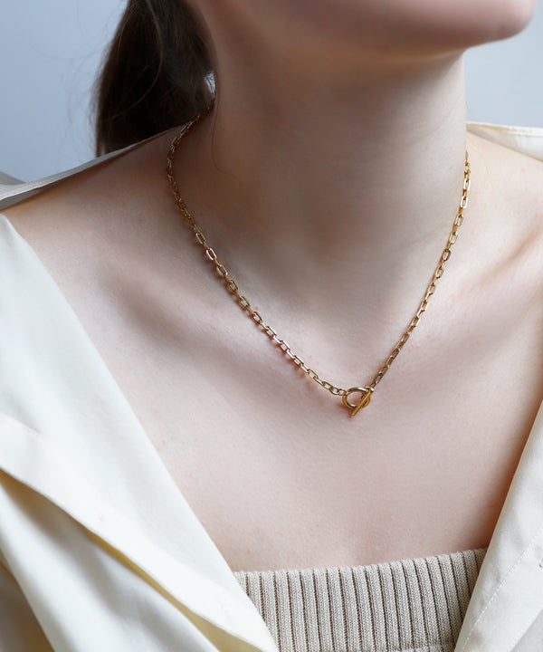 Chain Mantel Necklace [Stainless Steel] [Ownideal]